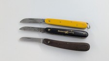 Konvolut 3x Vintage Taschenmesser Solingen Hugo Köller Gärtnermesser