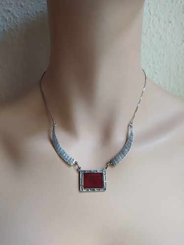 Collier art deco - deco,, silber-