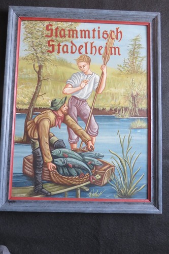 Altes acrylbild stammtisch - altes,