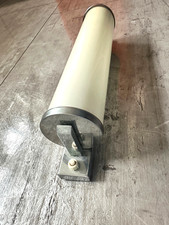 Wandlampe Art Deco Opalglas mit Schalter Bauhaus Wandlampe aus Chrom