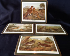 4 Vintage Pimpernel Tischsets Untersetzer Tischset Waldvögel Vögel  22 x 19,5 cm