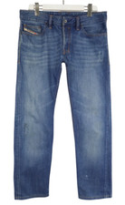 Diesel Safado 0088BK Herrenjeans W33 L31 Gerade F�r Blau Whiskers Knopf Fly