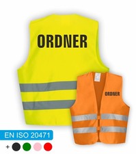 ORDNER Warnweste | Signalweste | Sicherheitsweste nach DIN ISO 20471