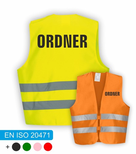 Ordner warnweste signalweste - |,