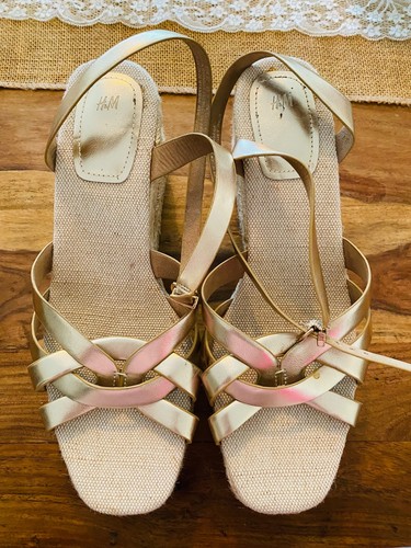 Gold wedges espandrilles - gold,