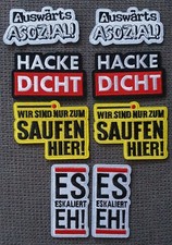 8x Aufnäher Aufbügler