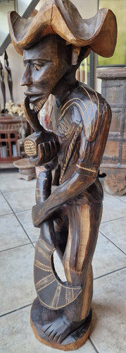 Alte afro karibische holzfigur - alte,