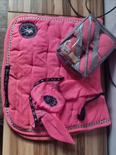 HV Polo Set DR WB Pink Glam Polo  mit Fliegenhaube und Bandagen