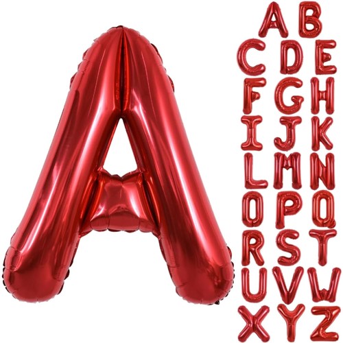 Rote buchstabenballons zoll - buchstabenballons,