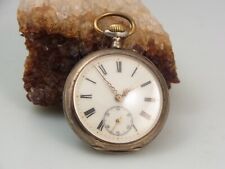 Remontoir Cylindre 10 Rubis Antik Taschenuhr Chronograph 800 Silber Ø ca. 47 mm