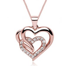 Herz Kette Zirkonia Anhänger