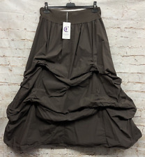 Moonshine Fashion Somme Maxi Rock Ballon Lagenlook Übergröße 48 50 52 Neu dbraun