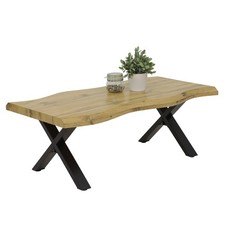 Couchtisch - Wildeiche-schwarz