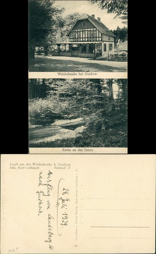 Postcard gurkow górki notecki - gurkow,