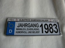 Albatros Namensschilder