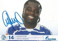 Gerald Asamoah - Schalke 04 - Saison 2007/2008 - Autogrammkarte