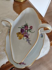 Meissen Sauciere Blumen Goldrand Blumen Bukett