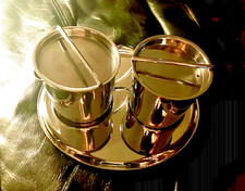 WMF Milch und Zuckerset ohne Löffel Tablett sehr gut erhalten Edelstahl Chrom