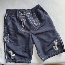 Badehose Trachtenshorts Blau