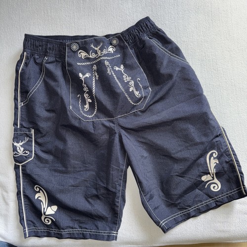 Badehose trachtenshorts blau - trachtenshorts,