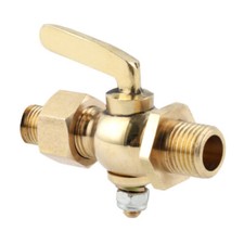 Messing Kugel Benzinhahn 1/8"-1/4" Kraftstoffhahn Passend für Vintage Motorräder