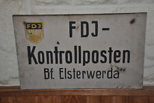 Altes Schild DDR