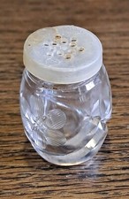 Alter Mini Streuer Kristall Glas Menage Gewürz Vintage