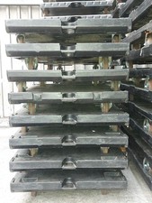 Plattenwagen Transportwagen Rollwagen Schwerlast Rollbrett 80x120 cm, Schwarz