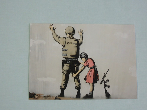 Postkarten soldat kind - 1x,