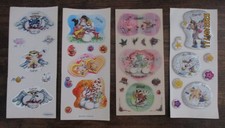 4x Diddl verschiedene Stickerbogen ** Sarah ** (Flügel-Duft,Tattoo usw.)