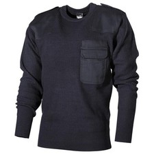 Bundeswehr Pullover mit Brusttasche BW Strickpullover mit Brusttasche + 2 Aufnäh