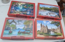 Puzzlesammlung - 4 x 1.500 Teile - alles Castorland-Puzzles , siehe Fotos