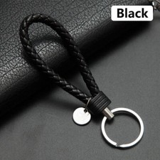 Leder geflochten Gewebt Seil Schlüsselanhänger Zum Selbermachen Tasche Anhänger Schlüssel Auto Halter Schlüsselring