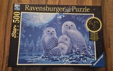500 Teile Ravensburger Puzzle Star Line Eulen im Mondschein 16595 komplett