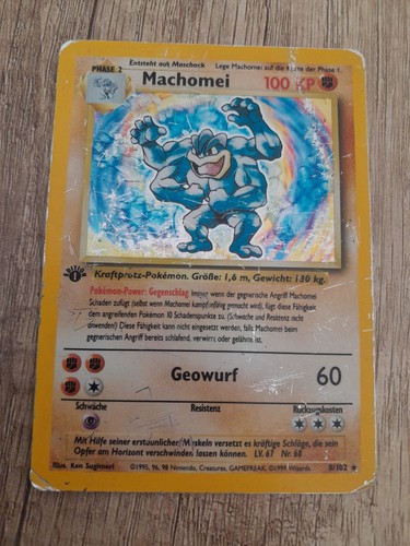 Pokemon karte machomei - karte,