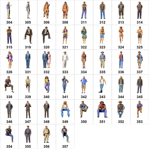 Figuren unbemalt - 1:48, (3,9cm)