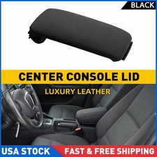 1x Black Leather Armrest