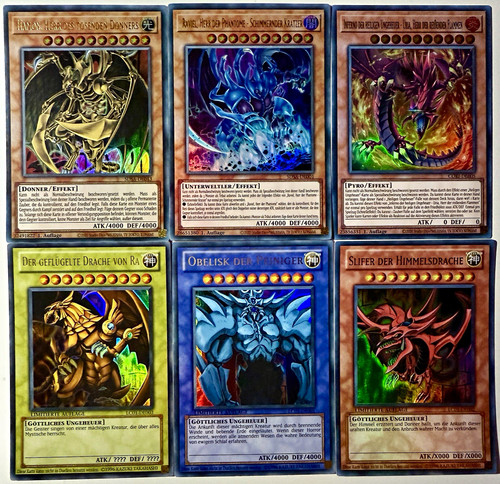 Yugioh götterkarten - 6x,