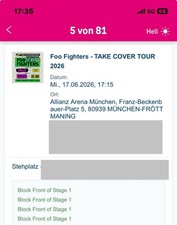 1-2 Tickets Foo Fighters