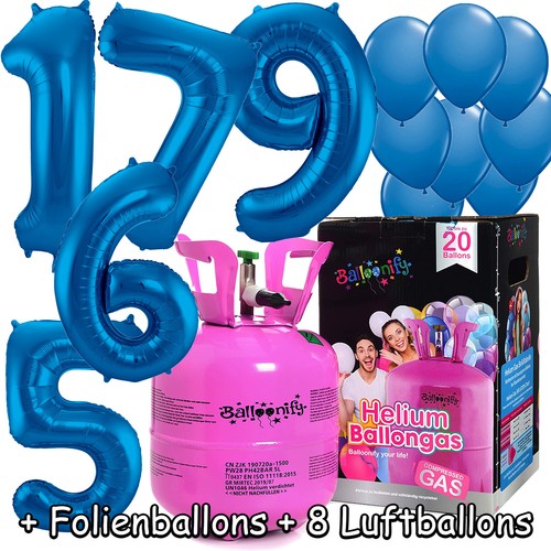 Folienballons ballongas - +, +