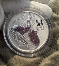 2 oz Silbermünze Lunar III