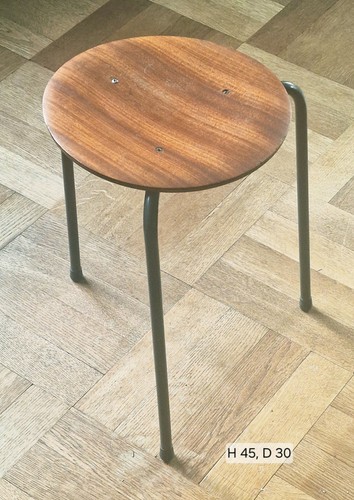 Vintage dreibeinhocker - dreibeinhocker, /