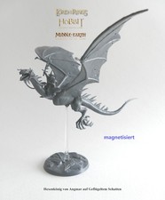Ringgeist Nazgul - Hexenkönig auf Geflügeltem Schatten - magnetisiert - unbemalt