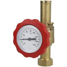 OEG Kugelhahn mit Thermometer rot 3/4"