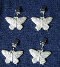 Tischdeckenbeschwerer Tischdeckengewichte Set Metall silber Modern Schmetterling