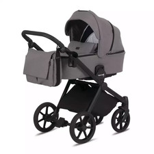 Knorr-baby Life + 2.0 Black Edition Taupe Kombi-Kinderwagen Babywanne Sportsitz