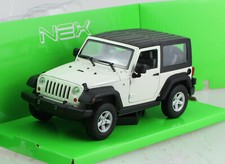 Jeep Wrangler Rubicon geschlossen 2007 weiß 1:24 Welly  Modellauto 