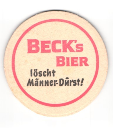 Bierdeckel beck exportbier - beck´s,