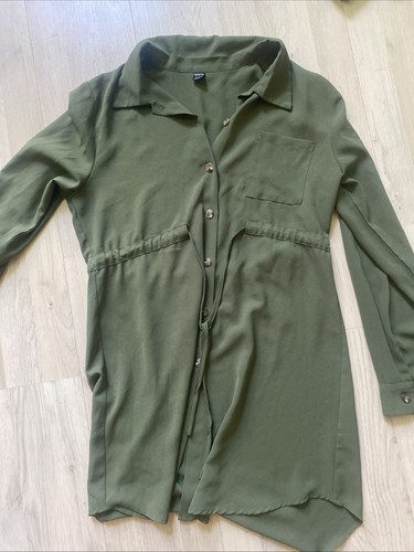 Khakifarbenes blusenkleid - khakifarbenes,