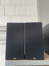 2 Elac Sat 2  Boxen Lautsprecher schwarz Regallautsprecher